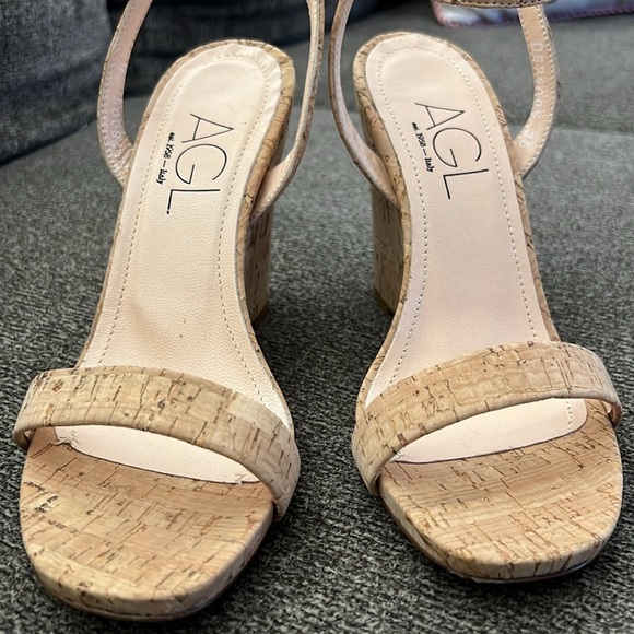 AGL Demi Ankle Strap Wedge Sandal size 36 Made in Italy NWOT - Picture 5 of 15